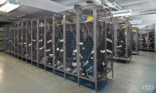 Image of personal wire mesh storage