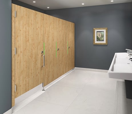 Euro Style Partitions Float Series in Birch