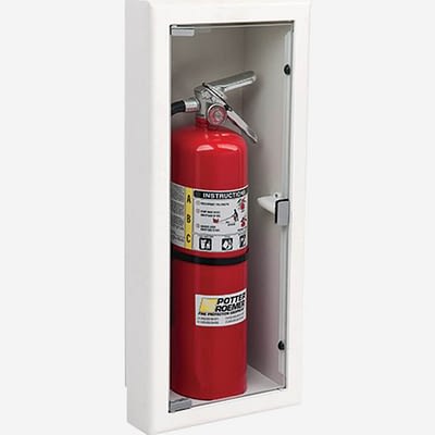 Fire Extinguisher In Cabinet