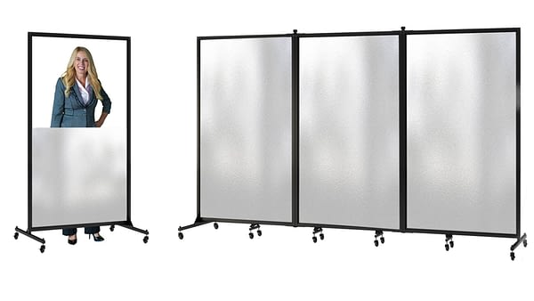 Image of frosted rolling panels