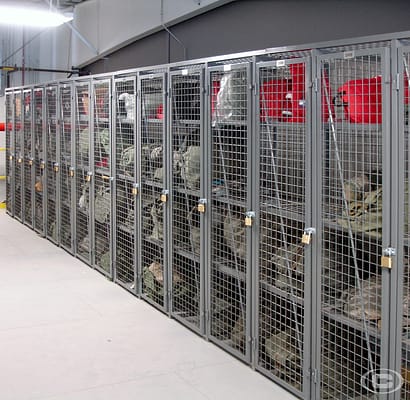 Image of personal wire mesh storage