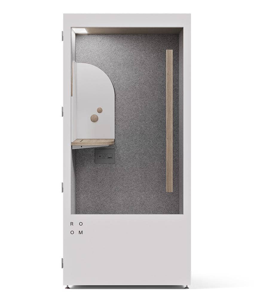 Image of an acoustic pod phone booth